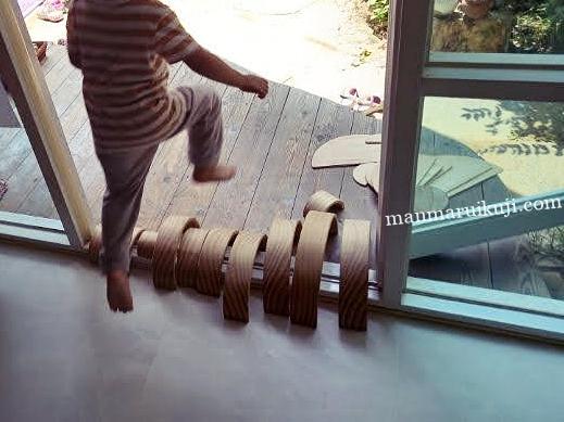 グリムスのアーチや半円盤を使って遊ぶ