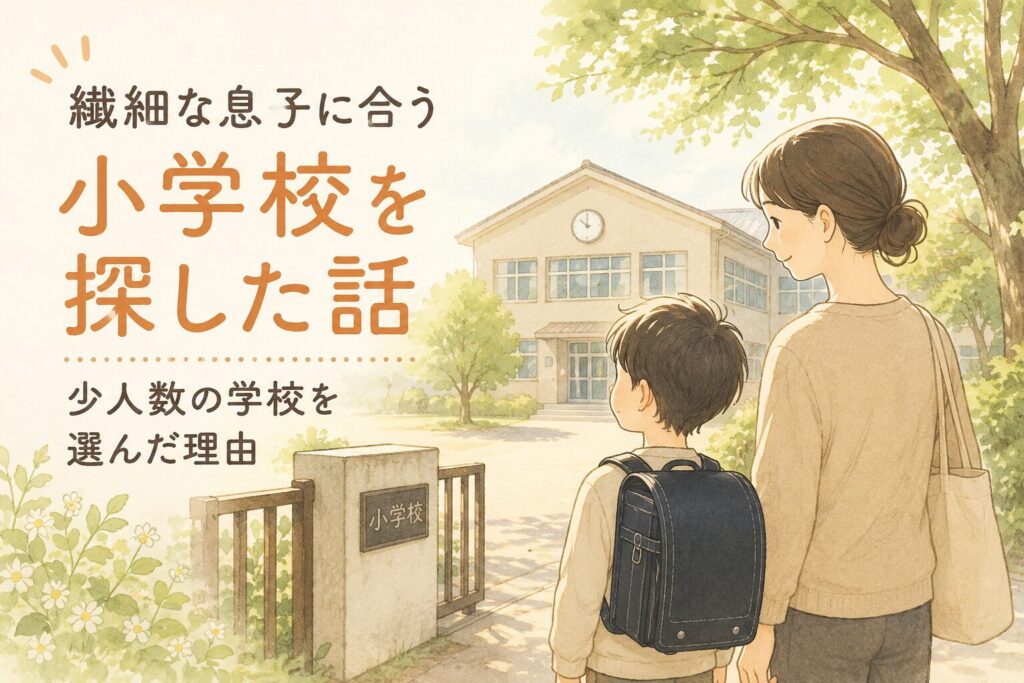 繊細な子に合う小学校を探した話
