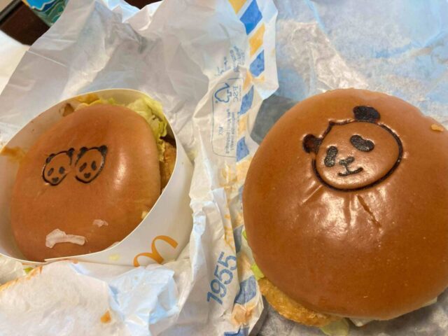 韓国マック・パンダハンバーガー