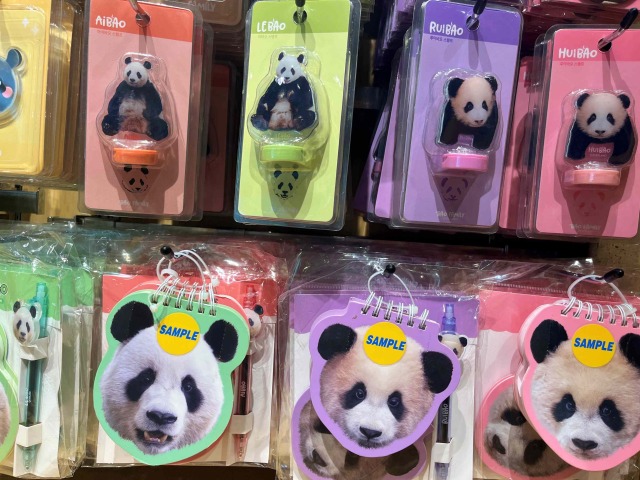 エバーランド内パンダワールドのギフトショップ