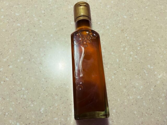 前日に作ってくれたえごま油をお土産にもらいました。