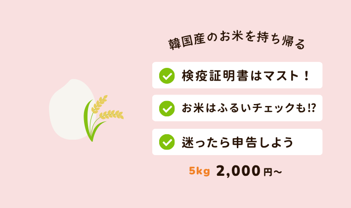 韓国米を日本に持ち帰ってみた