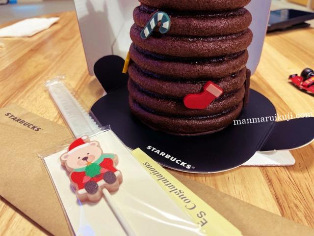 2025年韓国スターバックスのクリスマスケーキのケーキについてきたかわいいキャンドル