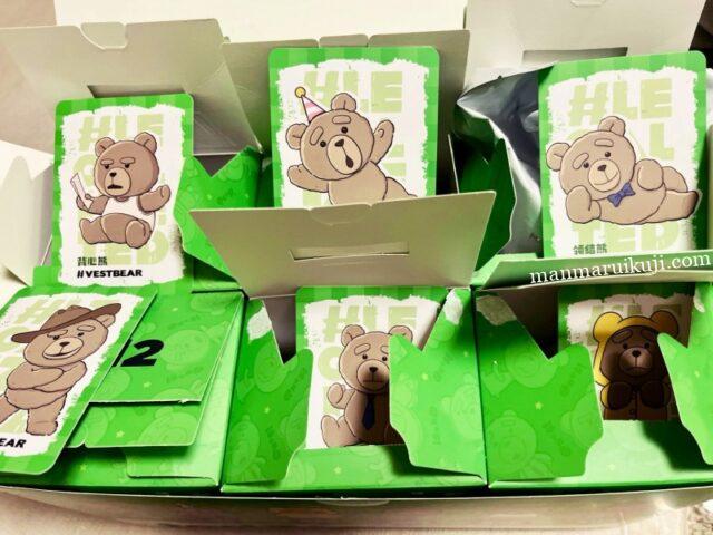 Ted2ベアぬいぐるみ6体入りのアソートボックスを開封