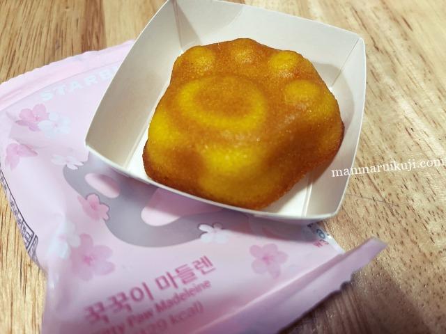 韓国春のスタバ、美味しい猫のマドレーヌ
