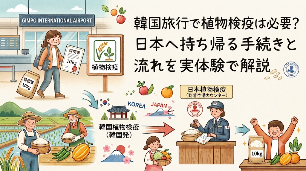 韓国旅行で植物検疫は必要？日本へ持ち帰る手続きと流れを実体験で解説