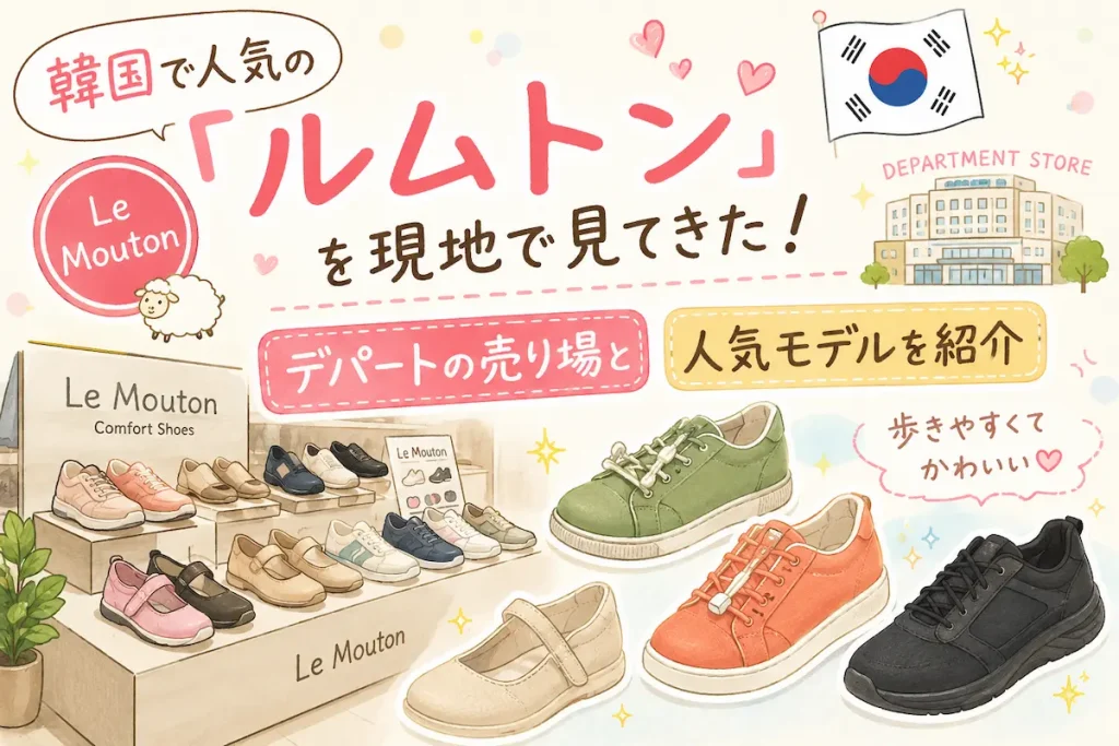 韓国で人気の「ルムトン」を現地で見てきた！デパートの売り場とモデルを紹介