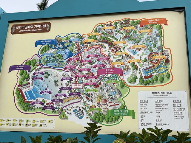 カリビアンベイの園内全体マップ
