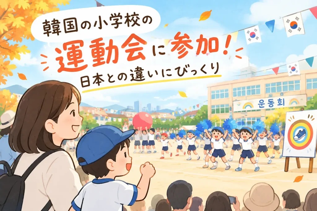 初めて韓国の小学校の運動会に参加！日本との違いに驚いたこと